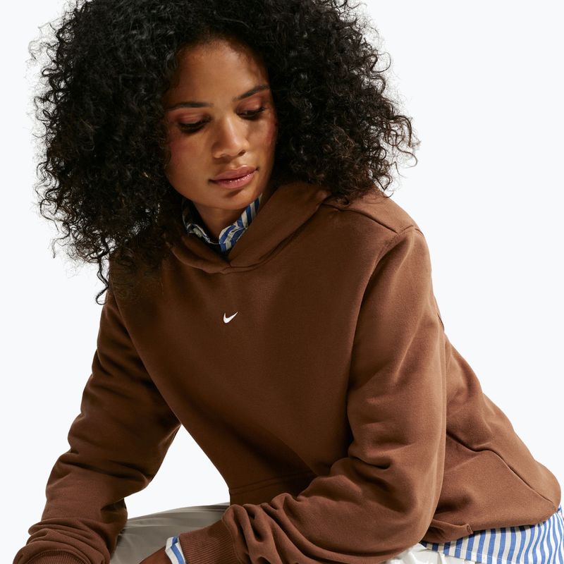 Кофта жіноча Nike Studio Fleece cacao wow/sail 4