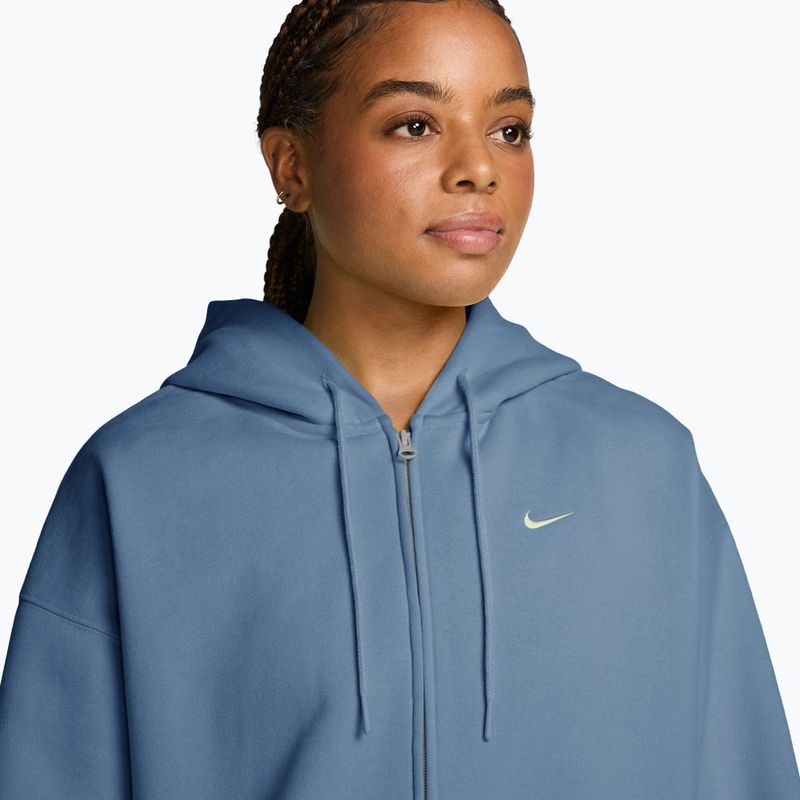 Кофта жіноча Nike Studio Fleece Medium Weight Oversized Full Zip work blue/sail 3