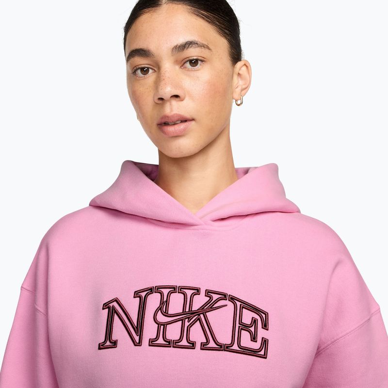 Кофта жіноча Nike Studio Fleece pink rise/pink smoke 3