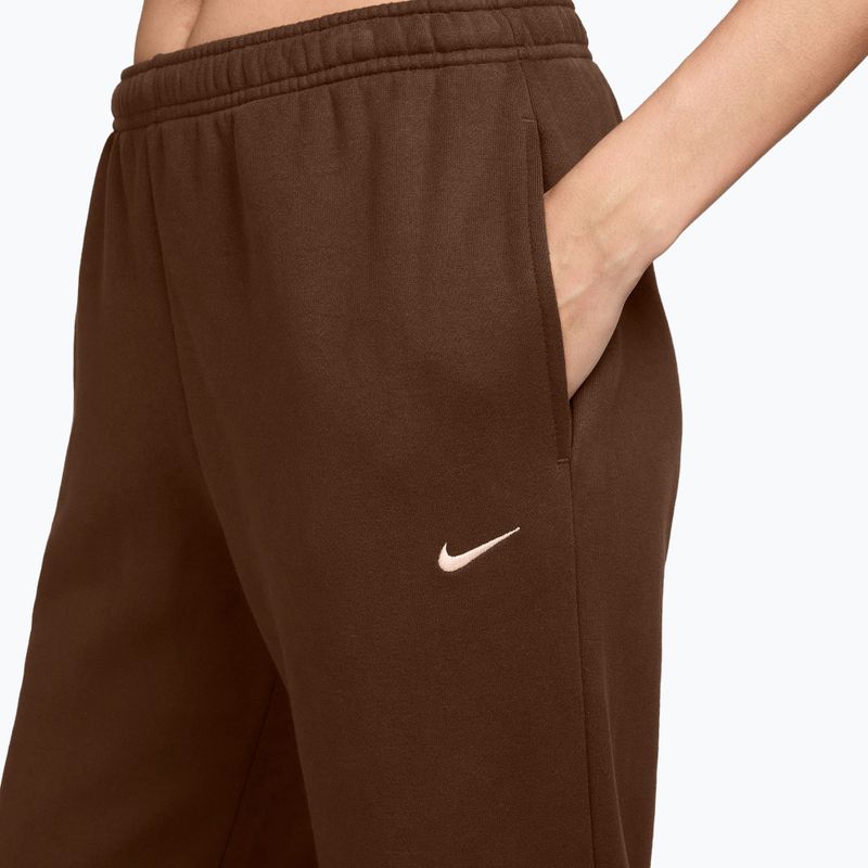 Штани жіночі Nike Studio Fleece cacao wow/sail 3