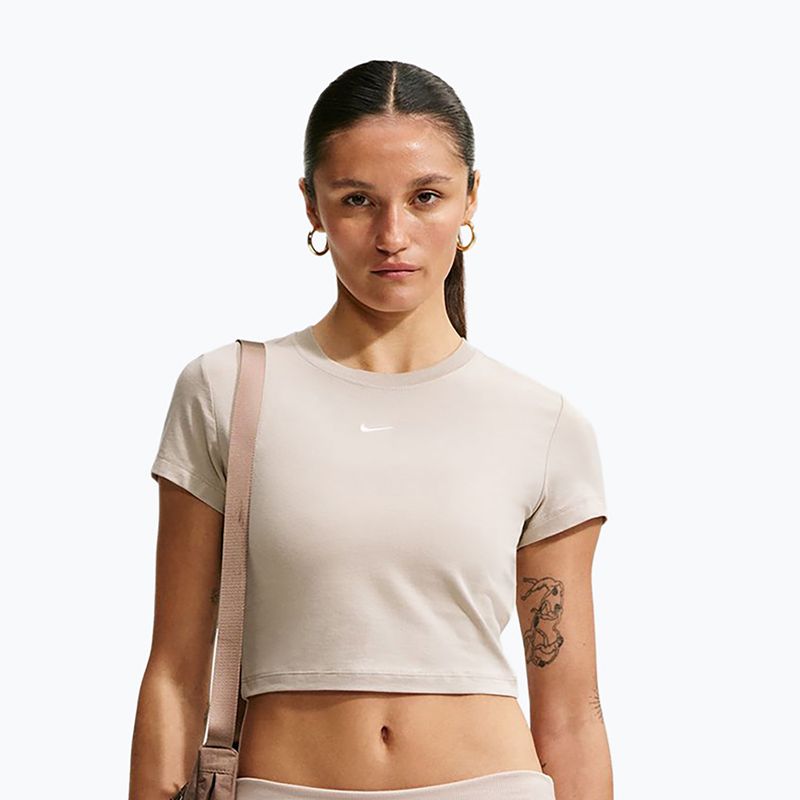 Футболка жіноча Nike Sportswear Chill Knit cream Ii/sail