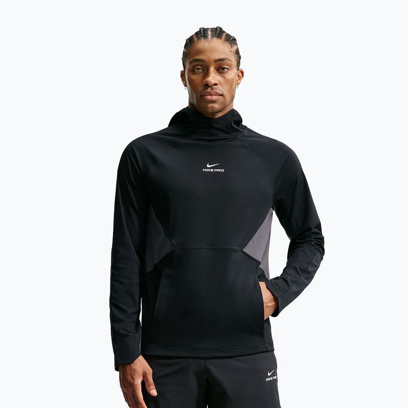 Кофта тренувальна чоловіча Nike Pro black/white