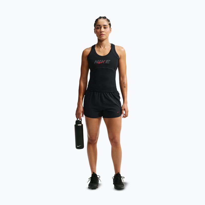 Шорти для тренувань жіночі Nike One black/black/university red 2