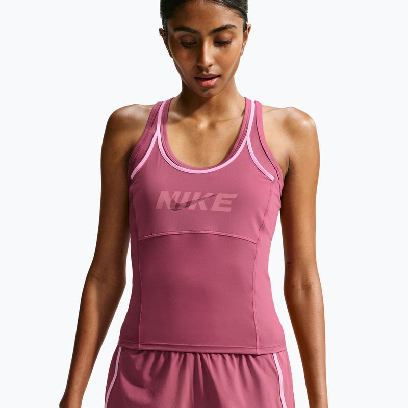 Футболка для тренувань жіноча Nike One pink smoke/pink rise/mystic dates/white