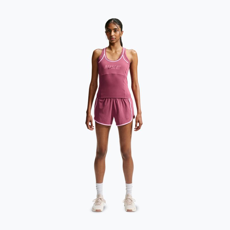 Футболка для тренувань жіноча Nike One pink smoke/pink rise/mystic dates/white 2