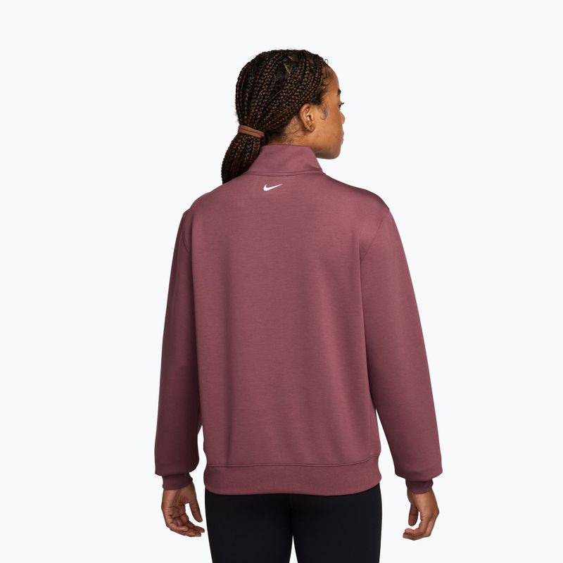 Кофта тренувальна жіноча Nike Studio Fleece Sport pink smoke/mystic dates/white 2