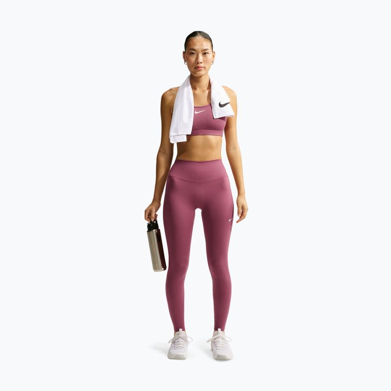 Легінси жіночі Nike One pink smoke/pink smoke/pink rise/white 2