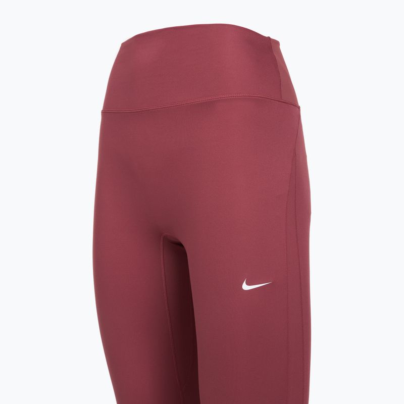 Легінси жіночі Nike One pink smoke/pink smoke/pink rise/white 9