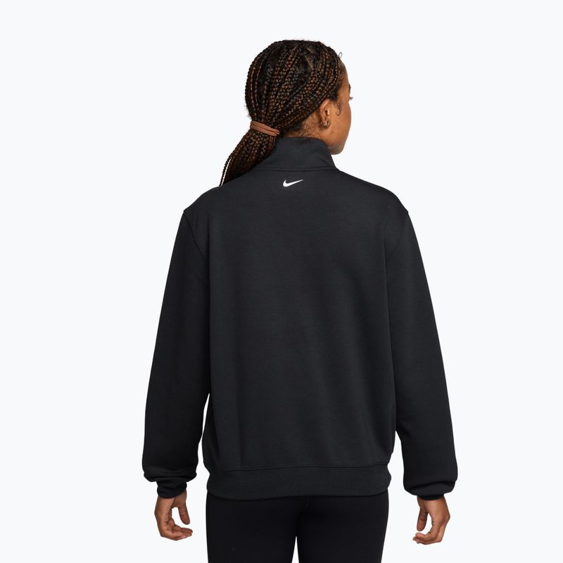 Кофта тренувальна жіноча Nike Studio Fleece Sport black/university red/white 2