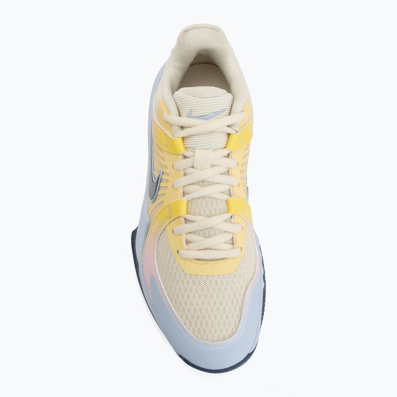 Кросівки волейбольні Nike Hyperspeed Court 2 SE coconout milk/diffsed blue/hydrogen blue 5