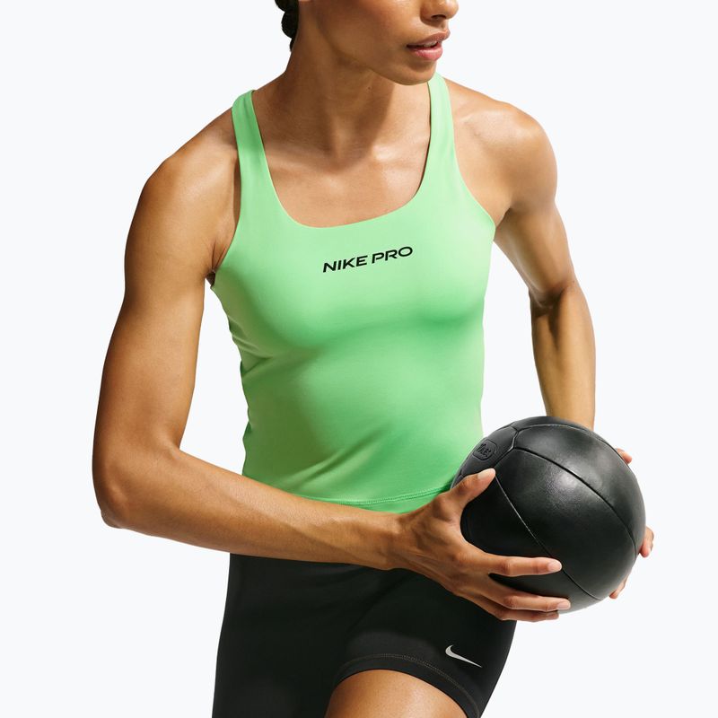 Футболка для тренувань жіноча Nike Pro Sculpt illusion green/cucumber calm/black 5