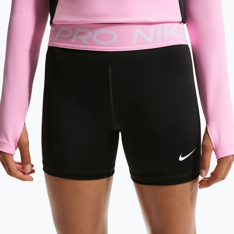 Шорти дитячі Nike Pro black/pink rise/white