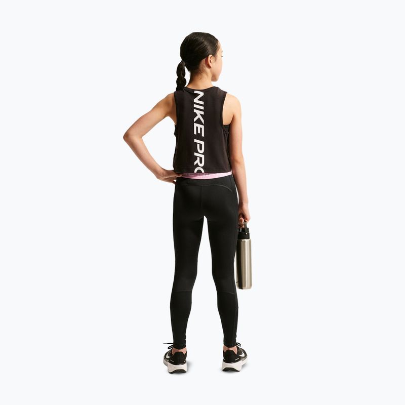 Легінси дитячі Nike Pro Dri-FIT black/pink rise/white 3