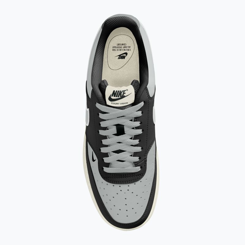 Взуття чоловіче Nike Court Vision Low black/light smoke grey/sail/light smoke grey 4