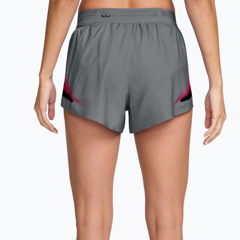 Шорти для бігу жіночі Nike AeroSwift iron grey/white 2