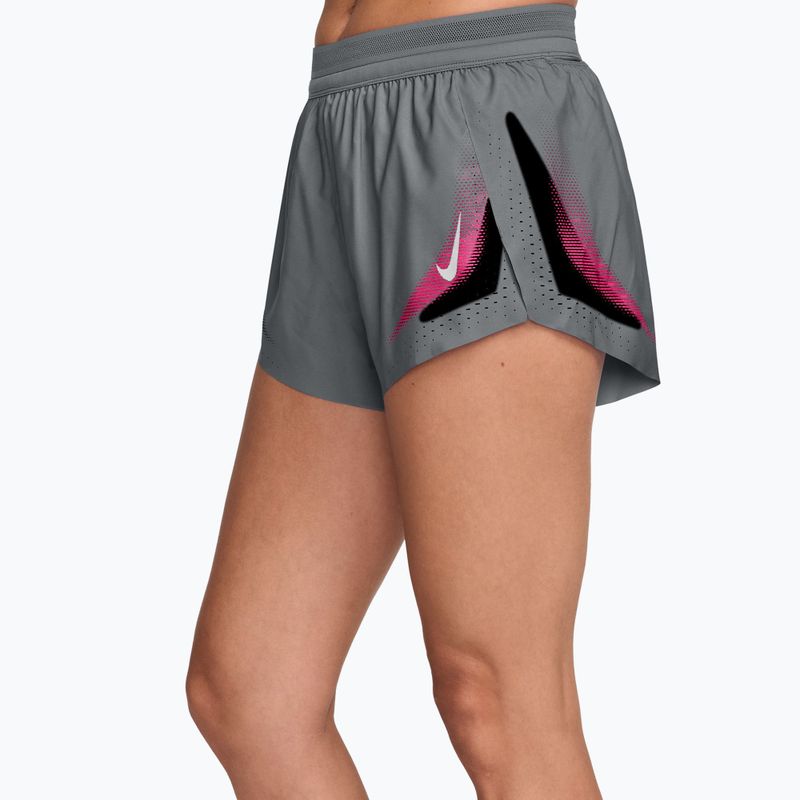 Шорти для бігу жіночі Nike AeroSwift iron grey/white 3