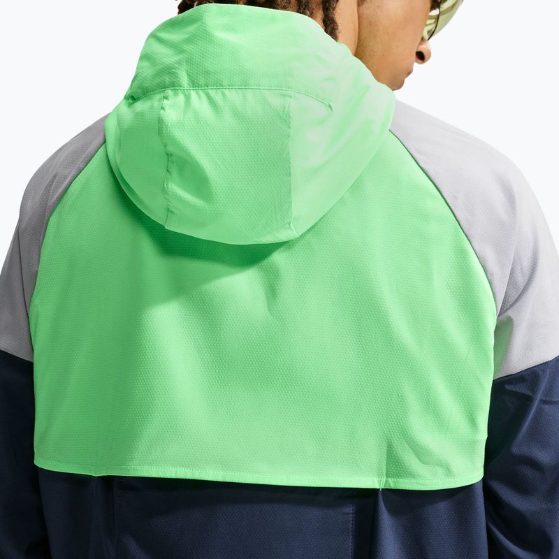 Куртка для бігу чоловіча Nike Impossibly Light Windrunner midnight navy/illusion green/wolf grey 5