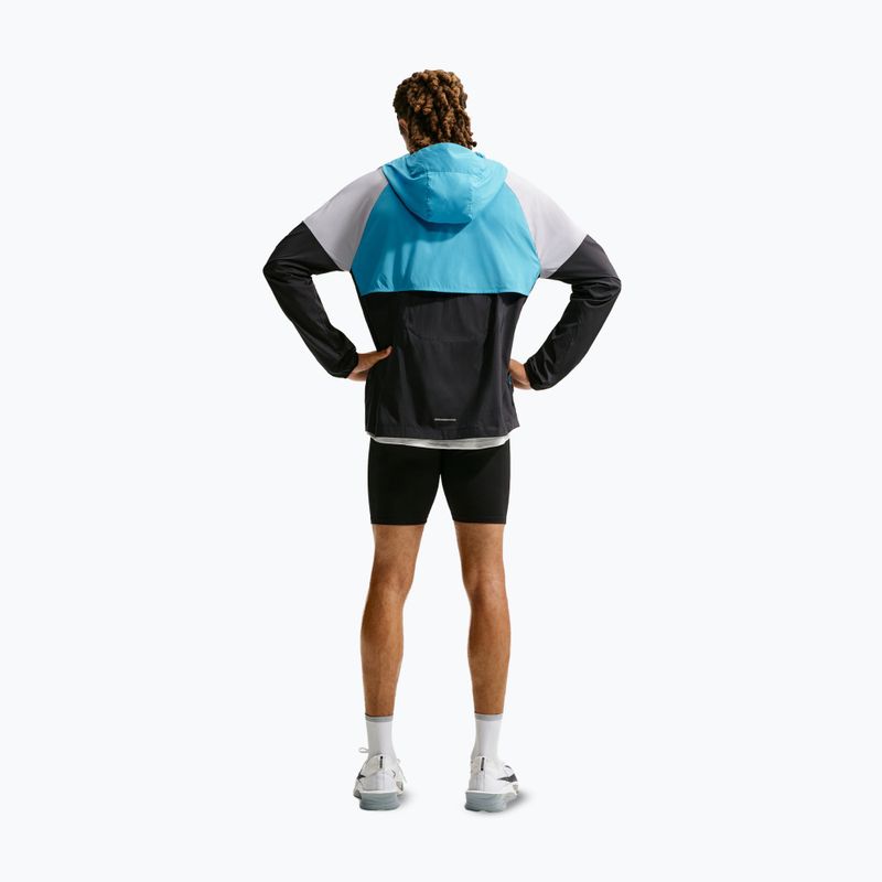 Куртка для бігу чоловіча Nike Impossibly Light Windrunner black/light current blue/wolf grey 3