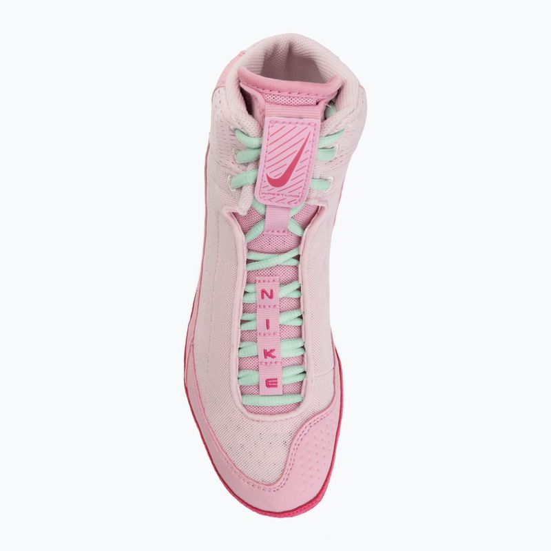Борцівки Nike Inflict 4 pink foam/desert pink/pink rise/rrtic green 5