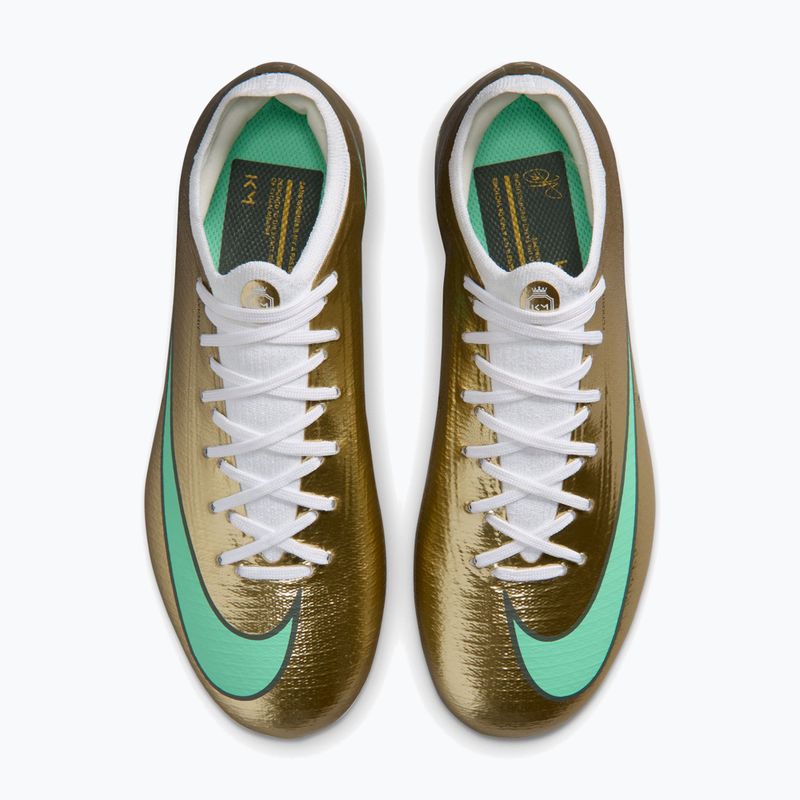 Футбольне взуття дитяче Nike Jr. Vapor 17 Pro "Kylian Mbappé" Metallic Gold/Green Glow 3