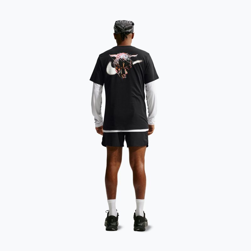 Футболка для бігу чоловіча Nike Dri-Fit Graphic black/white 2