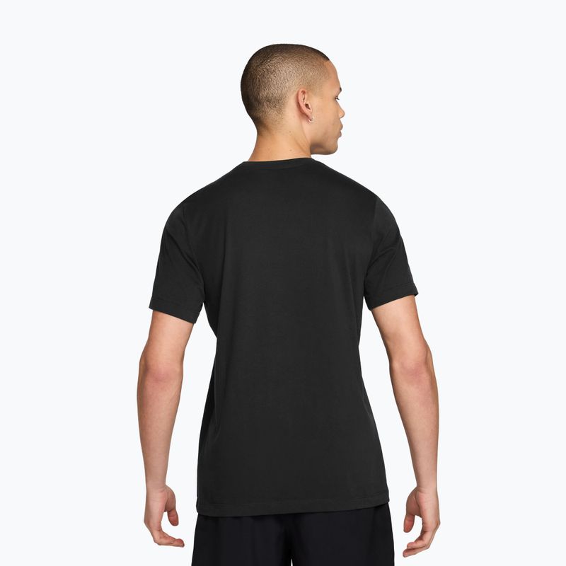 Футболка для бігу чоловіча Nike Dri-Fit Running T-Shirt black/bright spruce 2