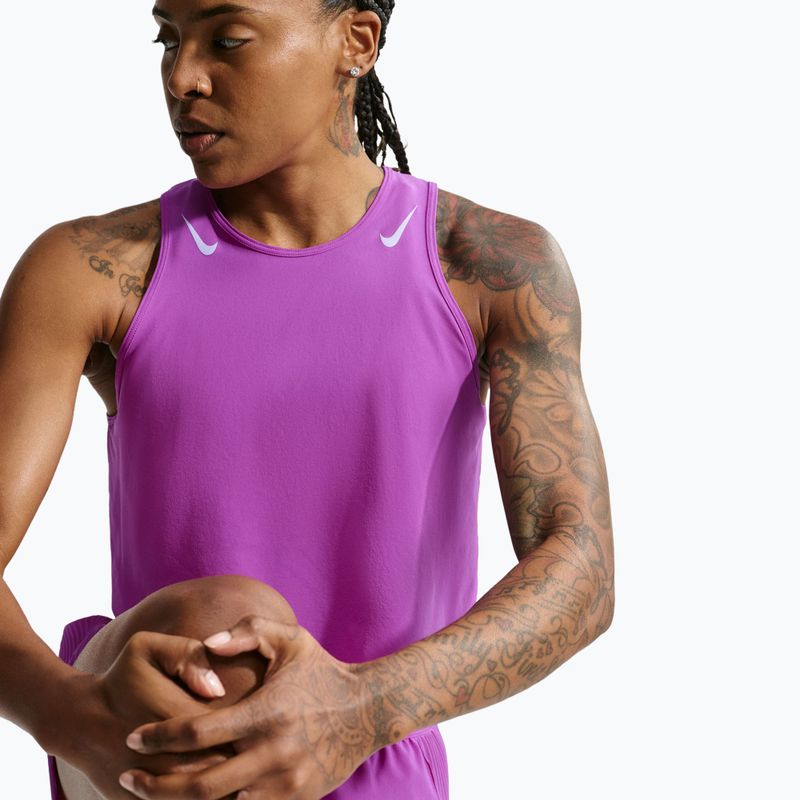 Футболка для бігу жіноча Nike AeroSwift Dri-Fit ADV vivid purple/purple pulse 4