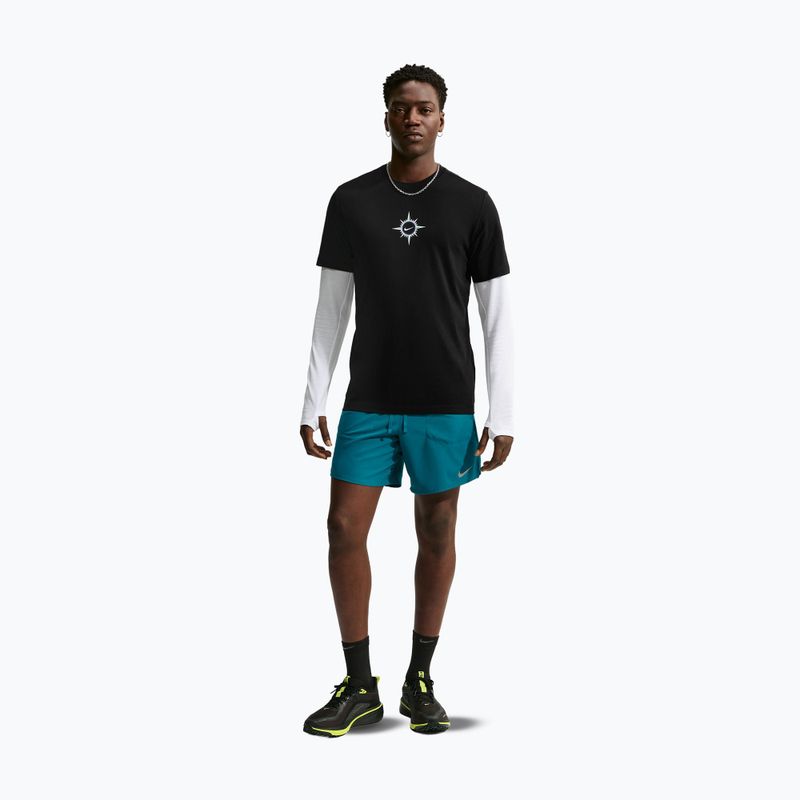 Футболка для бігу чоловіча Nike Dri-Fit Graphic black/action grape 2