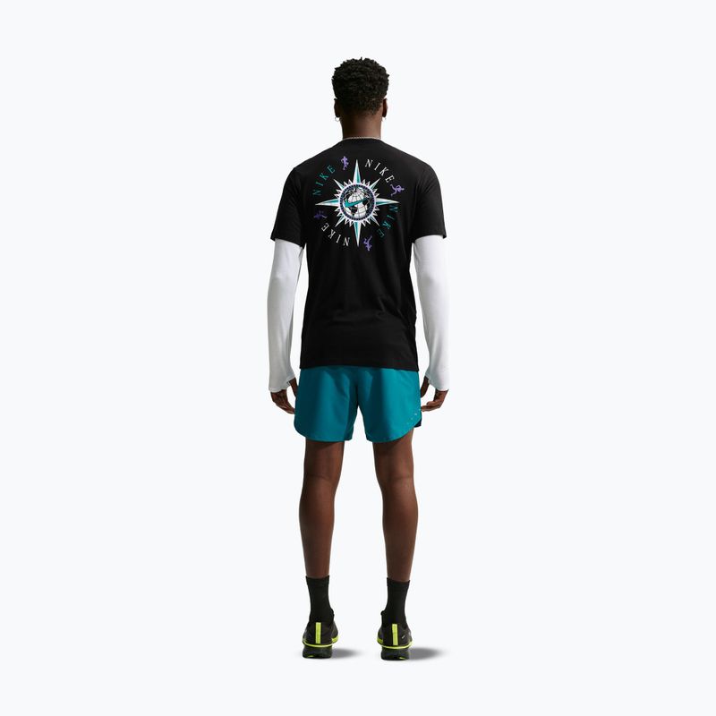 Футболка для бігу чоловіча Nike Dri-Fit Graphic black/action grape 3