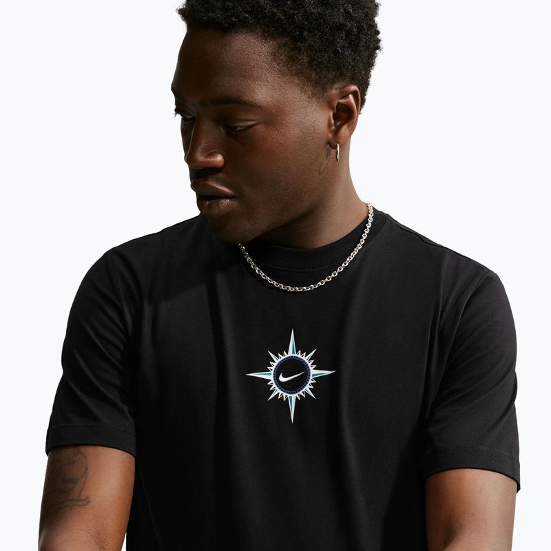 Футболка для бігу чоловіча Nike Dri-Fit Graphic black/action grape 4