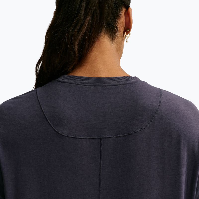 Лонгслів для тренувань жіночий Nike One Relaxed Dri-Fit gridiron/white 6