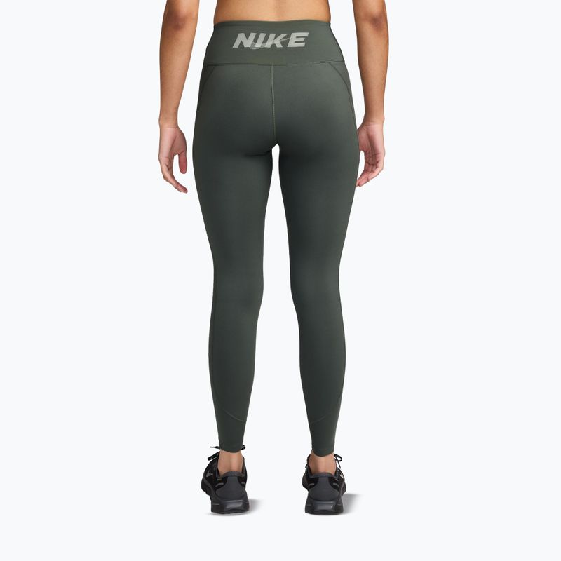 Легінси жіночі Nike One camo green/camo green/jade horizon/white 2