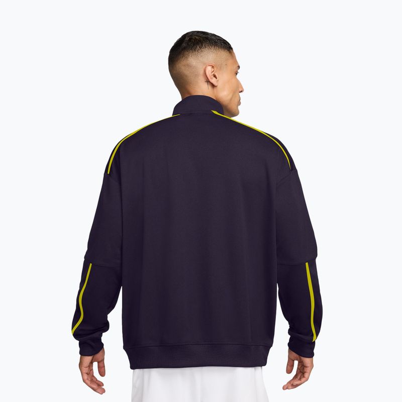Кофта тенісна чоловіча Nike Court Heritage purple dynasty/lemon venom 2