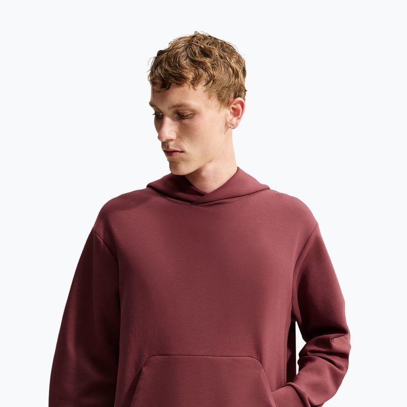 Кофта тренувальна чоловіча Nike 24.7 ImpossiblySoft Light Boulder/Black/Burgundy Crush 4