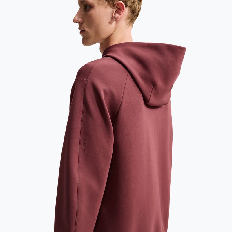 Кофта тренувальна чоловіча Nike 24.7 ImpossiblySoft Light Boulder/Black/Burgundy Crush 5