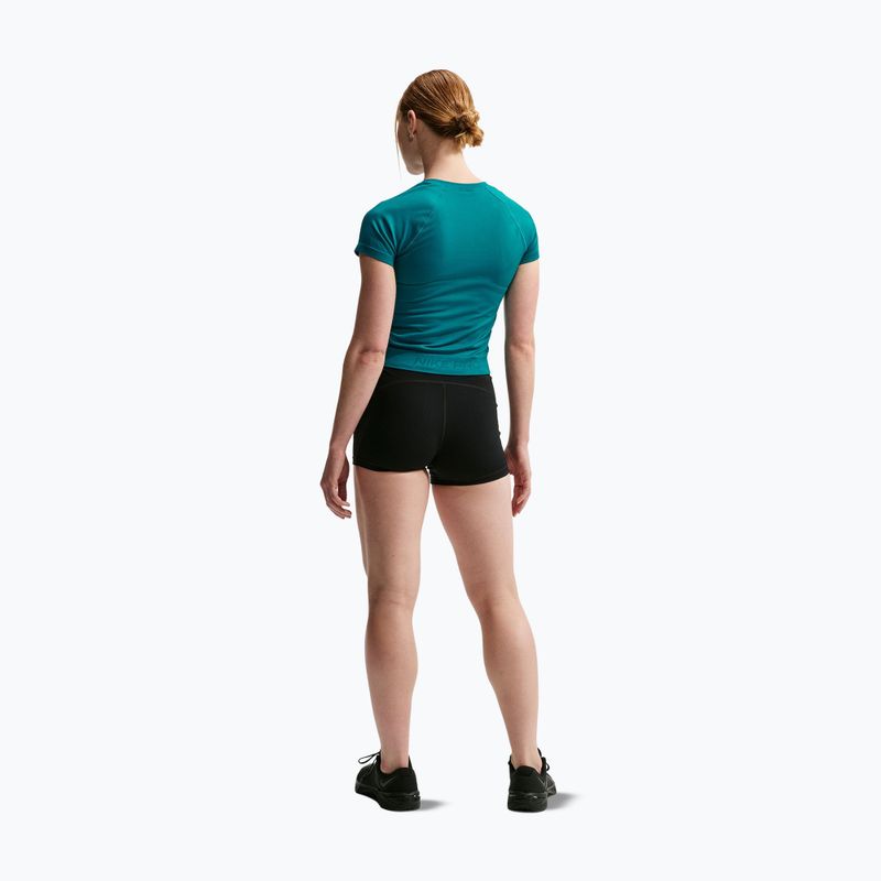 Футболка для тренувань жіноча Nike Pro Seamless Dri-Fit SS bright spruce 3