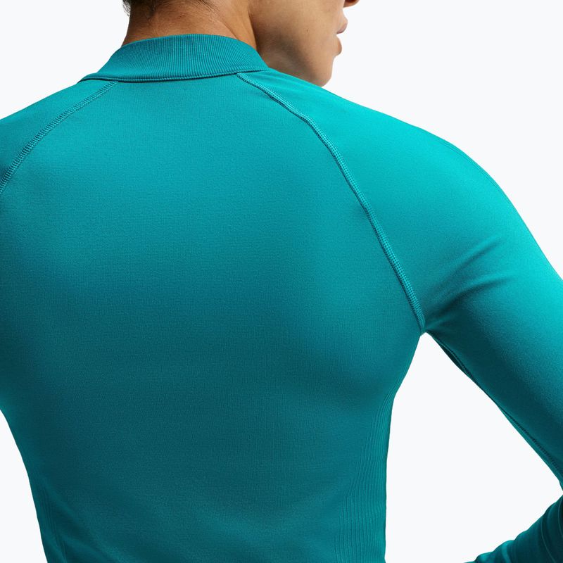 Кофта тренувальна жіноча Nike Pro Seamless Full Zip Top bright spruce 6