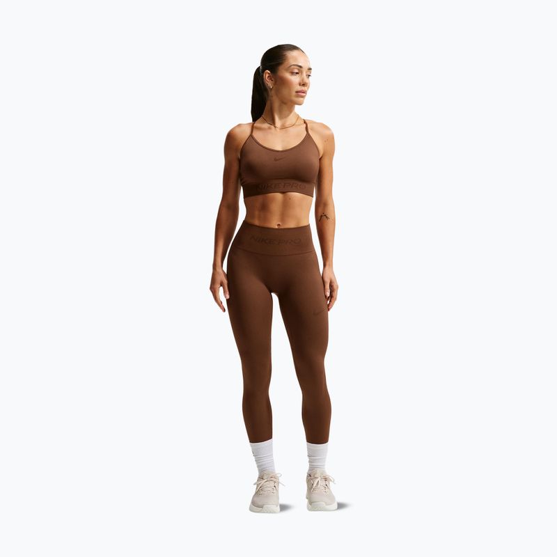 Легінси жіночі Nike Pro Seamless High-Waisted 7/8 cacao wow 2