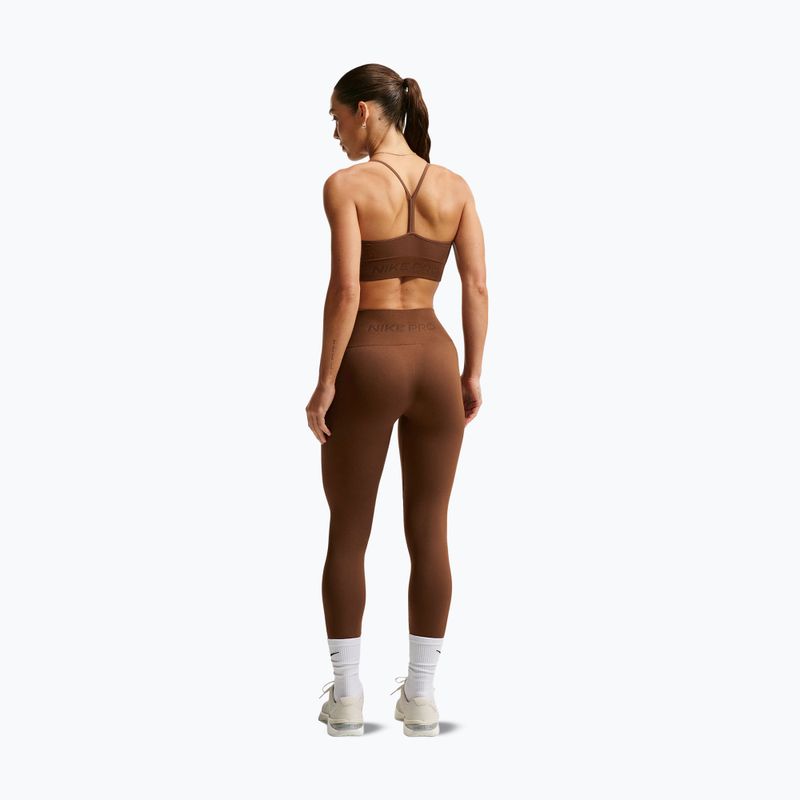Легінси жіночі Nike Pro Seamless High-Waisted 7/8 cacao wow 3