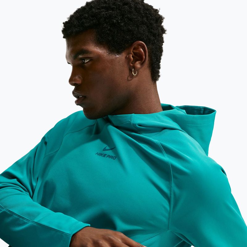Кофта тренувальна чоловіча Nike Pro energy/bright spruce 5