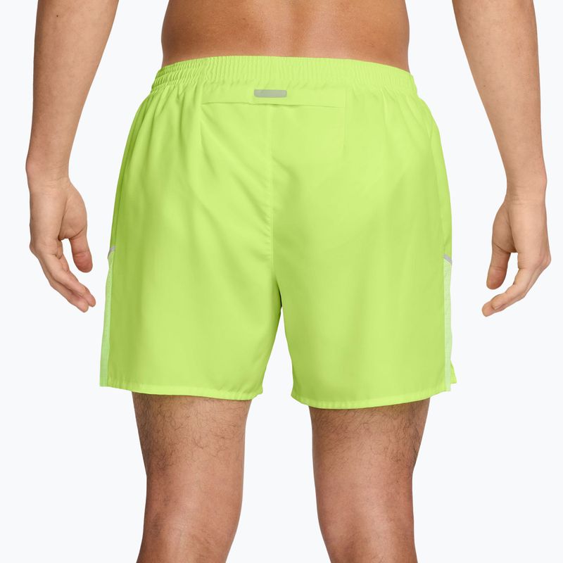 Шорти чоловічі Nike Miler Dri-Fit Brief Lined 5" light lemon twist 2
