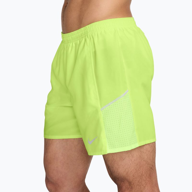 Шорти чоловічі Nike Miler Dri-Fit Brief Lined 5" light lemon twist 3