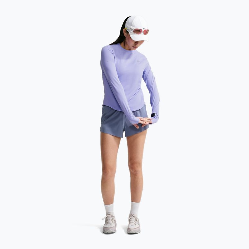 Лонгслів для бігу жіночий Nike Swift Dri-FIT UV LS purple pulse 2