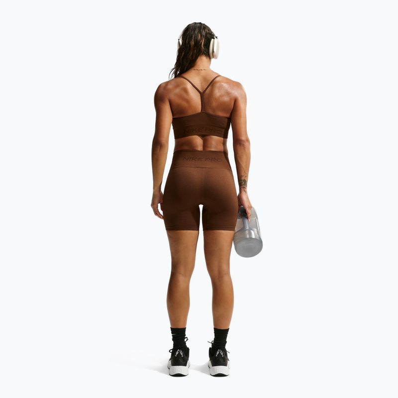 Шорти жіночі Nike Pro Seamless High-Waisted Biker 5" cacao wow 3