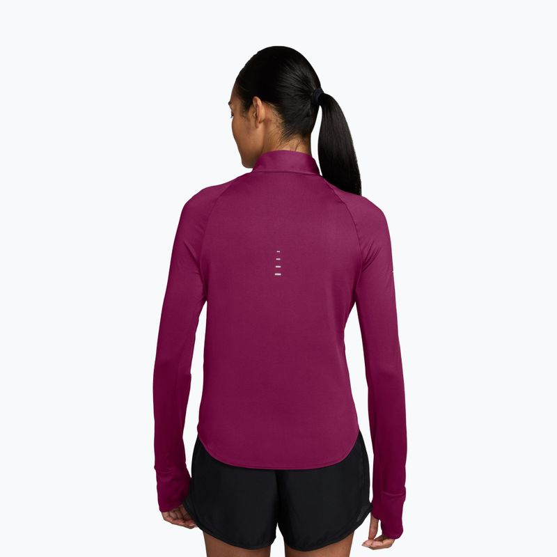 Кофта для бігу жіноча Nike Swift Dri-FIT UV 1/4-Zip true berry 2