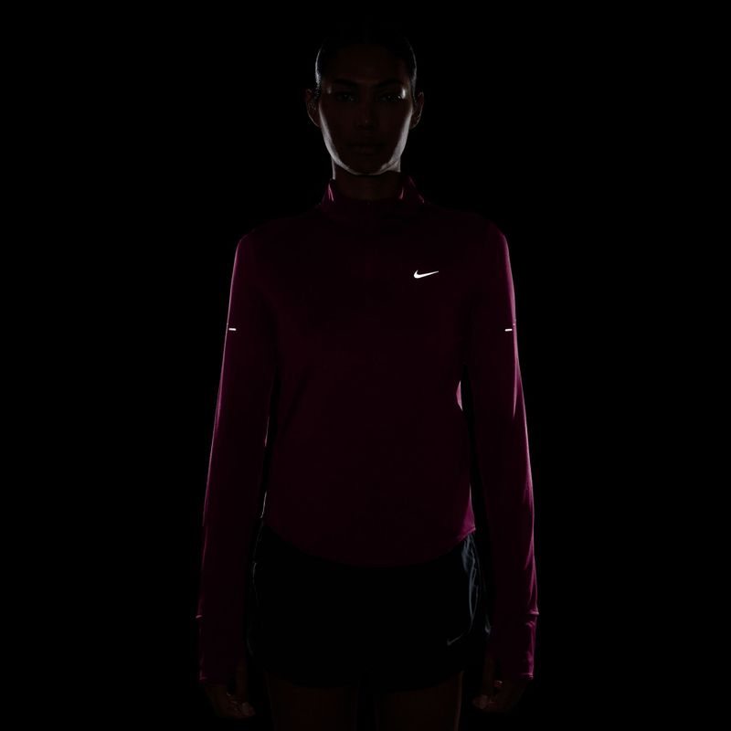 Кофта для бігу жіноча Nike Swift Dri-FIT UV 1/4-Zip true berry 4