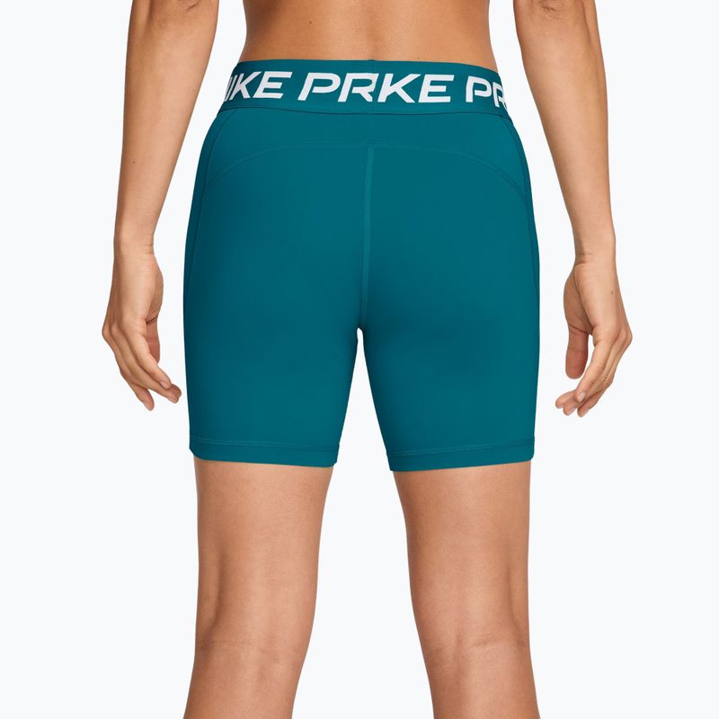 Шорти жіночі Nike Pro 365 bright spruce/white 2
