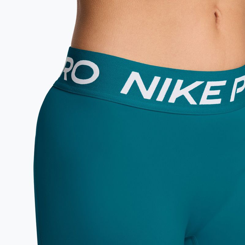 Шорти жіночі Nike Pro 365 bright spruce/white 4