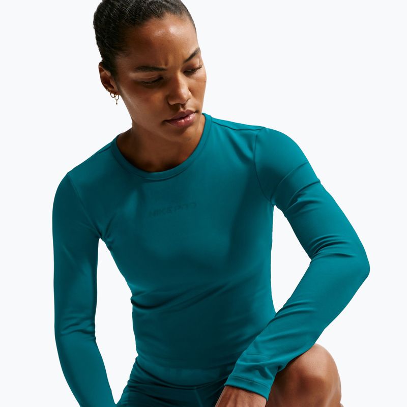 Лонгслів для тренувань жіночий Nike Pro Sculpt bright spruce/bright spruce 4