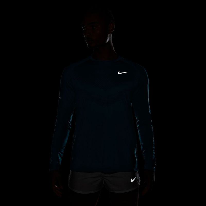 Лонгслів для бігу чоловічий Nike Stride bright spruce 6